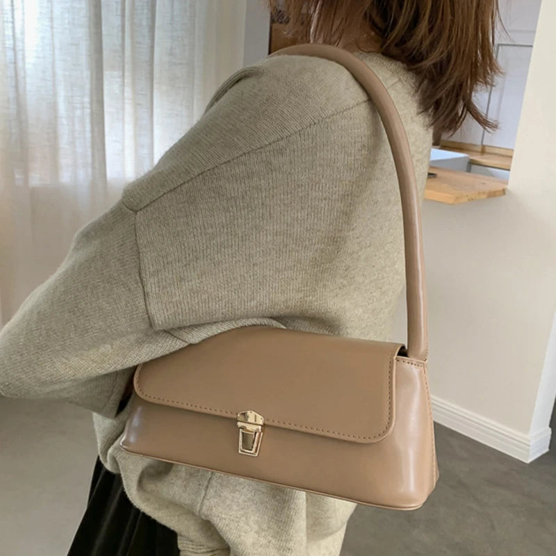 Luxury Brand Crossbody Bags For Women Fashion Design Underarm 2023 Woman Shoulder Bag Female Handbag And Purses Solid Color