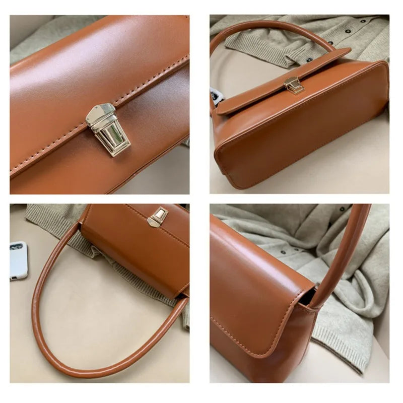 Luxury Brand Crossbody Bags For Women Fashion Design Underarm 2023 Woman Shoulder Bag Female Handbag And Purses Solid Color