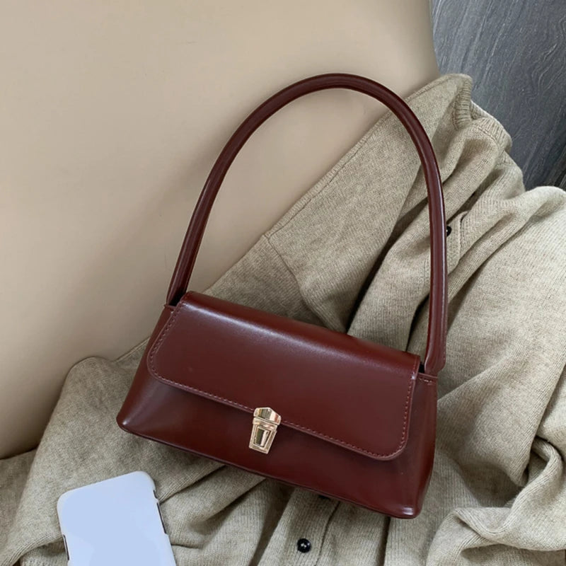 Luxury Brand Crossbody Bags For Women Fashion Design Underarm 2023 Woman Shoulder Bag Female Handbag And Purses Solid Color