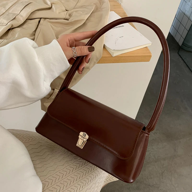 Luxury Brand Crossbody Bags For Women Fashion Design Underarm 2023 Woman Shoulder Bag Female Handbag And Purses Solid Color