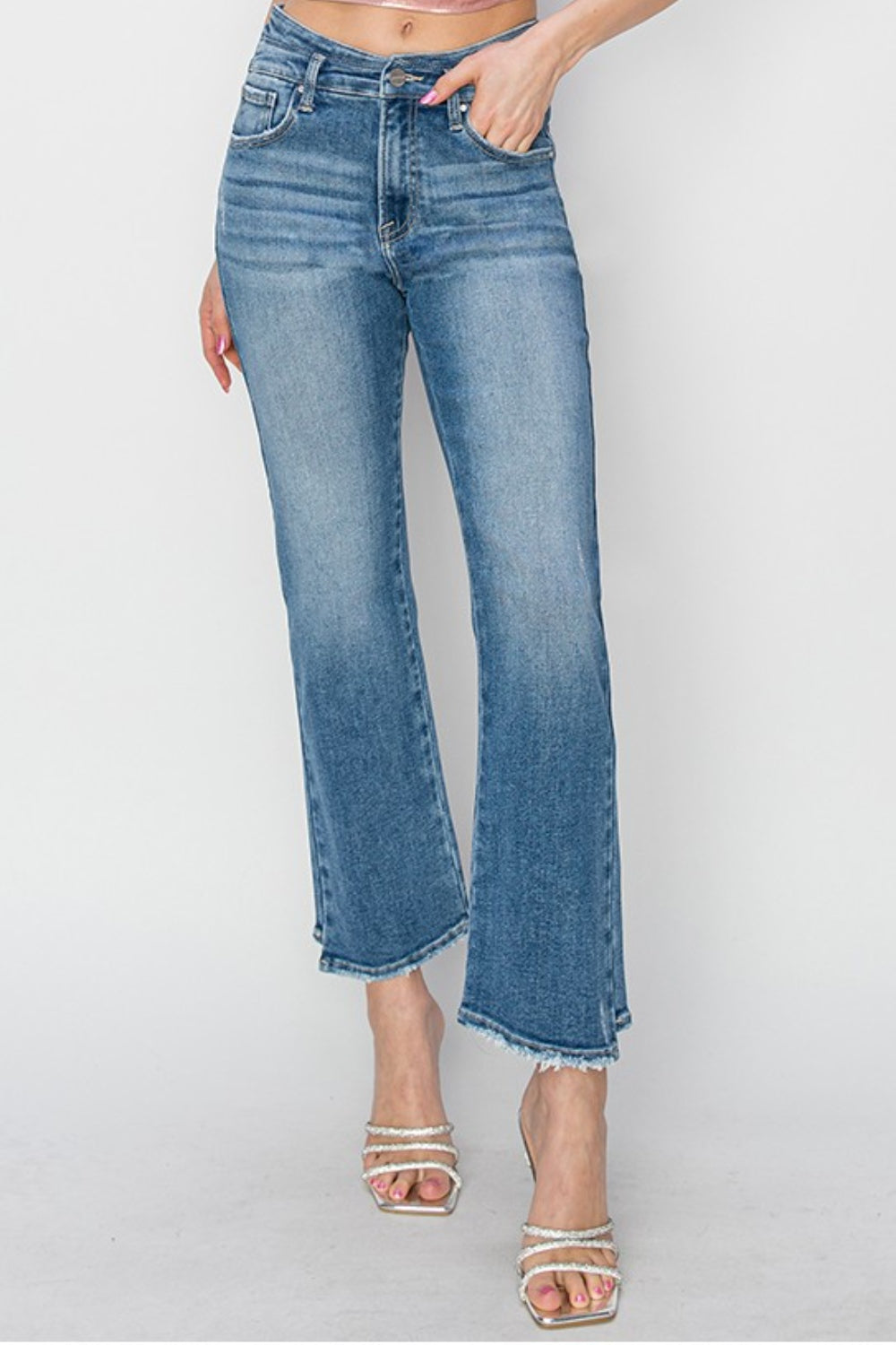 Claire High Rise Slim Straight Jeans